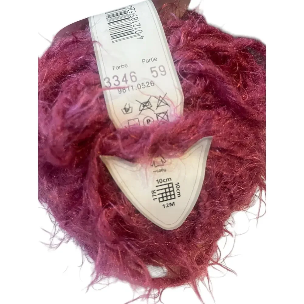 1 skein Gedifra MICRO CHIC Italian Nylon Yarn | 3346 Pink Berry - Picture 6 of 6